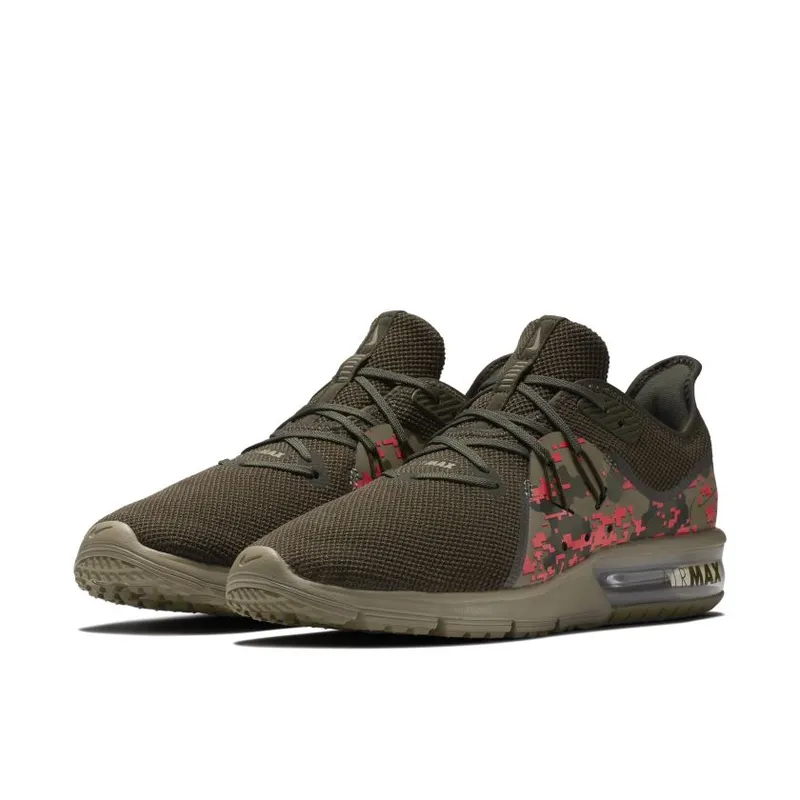 Nike Air Max Sequent 3 C Neutral Olive Neutral Olive/Cargo Khaki/Hot Punch (AJ0004-201)