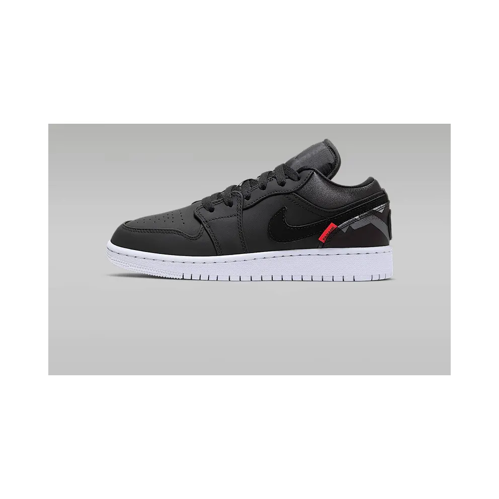 Jordan 1 Low PSG Paris Saint-Germain (GS) Black/Infrared 23-White (CN1077-001)