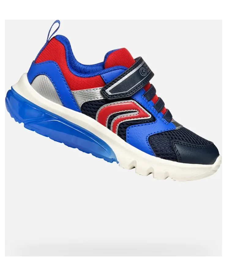 Geox sneaker Marineblauw/Donkerrood (J45LBC01454C4244)
