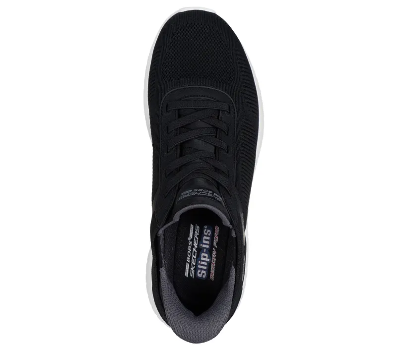 Skechers Slip-ins: BOBS Sport Squad Chaos – Solid Step – Black – “Black” (118312 BLK)
