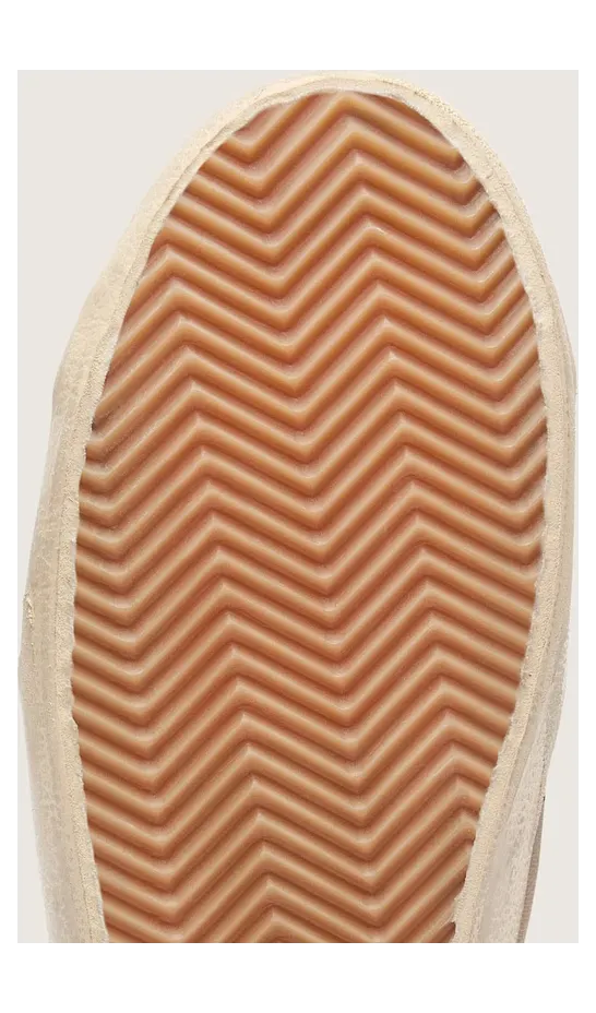 Golden Goose Super-Star Ltd In Beige Canvas With Black Leather Star (GWF00101.F008621.15965) (6)