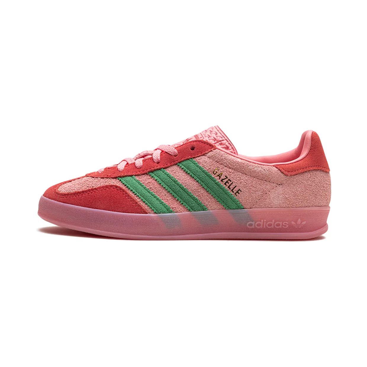 Adidas Gazelle Indoor Womens "Semi Pink Spark Preloved Scarlet" (IG6782)