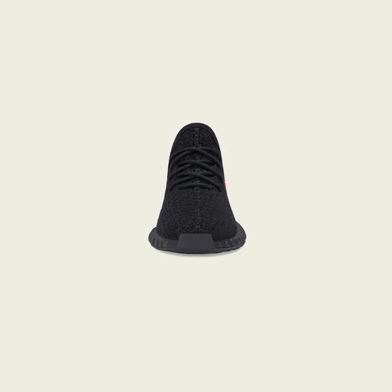 adidas Yeezy Boost 350 V2 Black Red (Kids) Black/Black/Red (GZ8655)