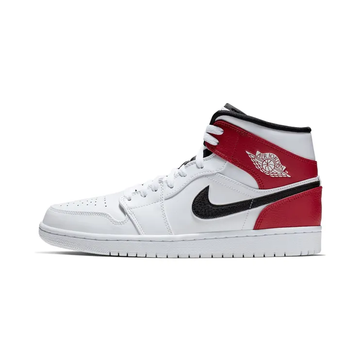 Air Jordan 1 Mid “White / Gym Red / Black” (554724-116)