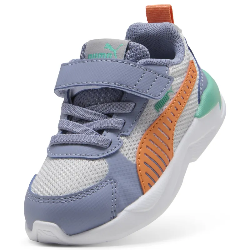 Puma X-Ray 3 “Feather Gray / Melon Glow / Gray Sky / Vibrant Green” (401495_08)
