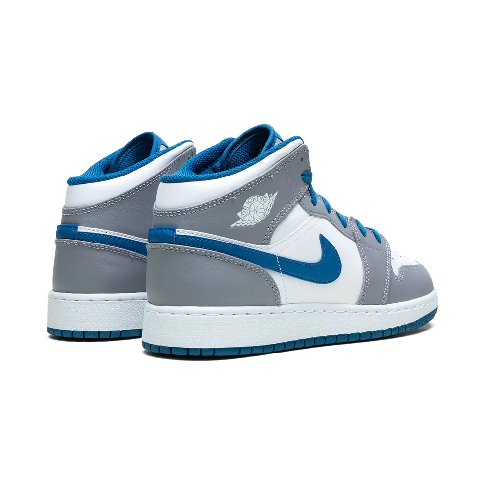 Air Jordan 1 Mid GS “Cement / True Blue” (DQ8423-014)