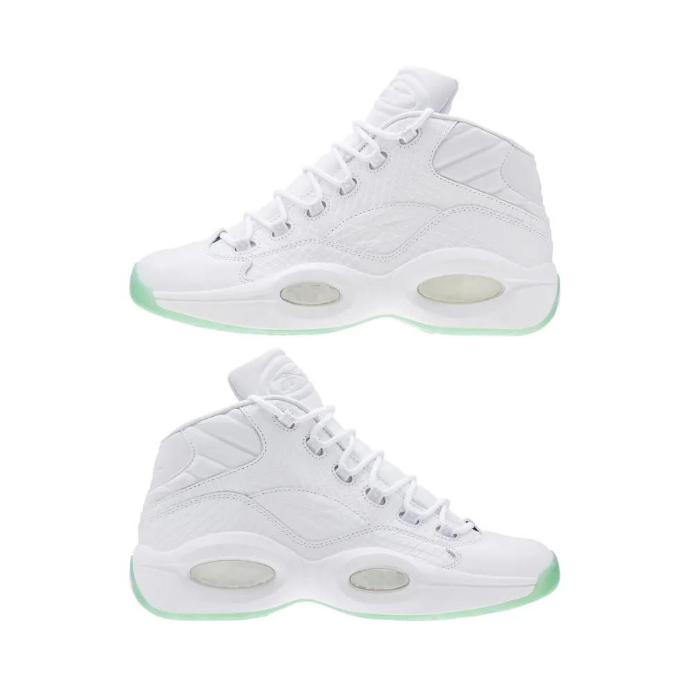 Reebok Question Mid White Mint Glow White/Mint Glow (Other Brands Reebok)