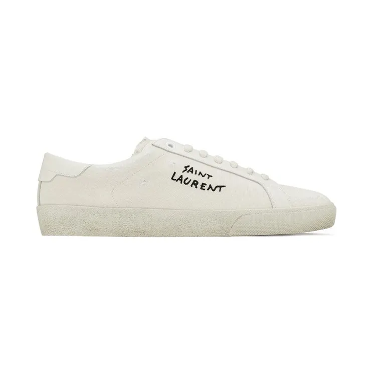 Saint Laurent Court Classic SL/06 Low Distressed Cream (610648GUP109113)