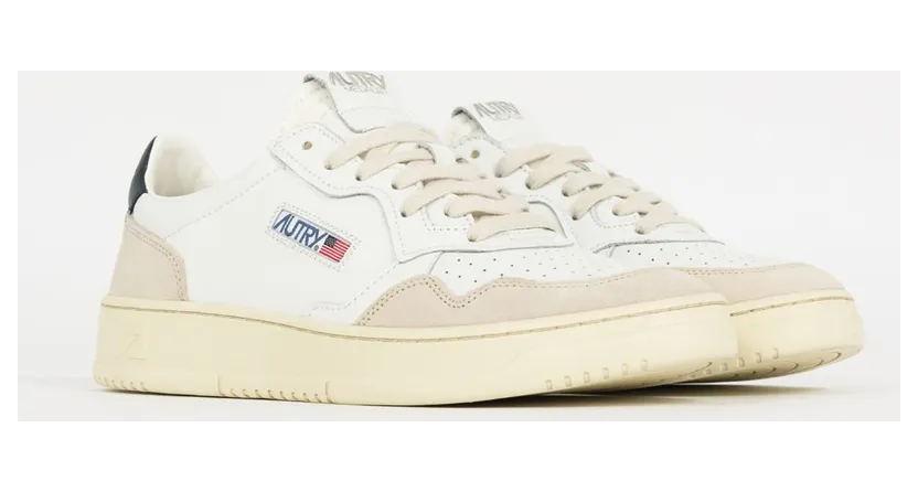 Autry Medalist Low LS28 “White/Navy” (AUL-LS28-WHT-NVY)
