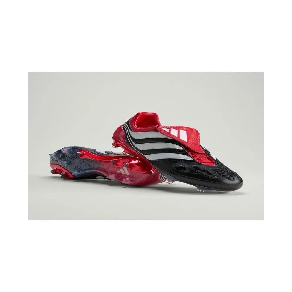 adidas Predator Precision FG Black White Collegiate Red Made in Germany (JS0572)