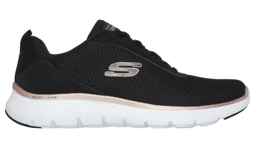Skechers Flex Appeal 5.0 – Uptake Sneaker Zwart/Roos Goud