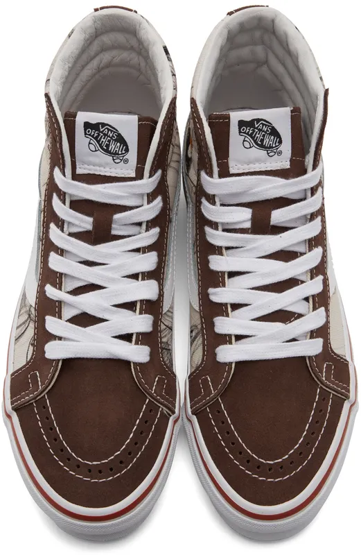 Vans Brown Javier Calleja Edition Vault OG Sk8-Hi LX High Sneakers (VN0A4BVB7041)