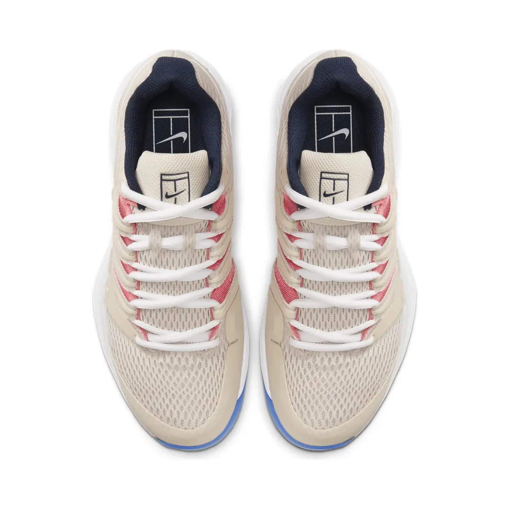 NikeCourt Air Zoom Vapor X Hardcourt – Cream “Light Orewood Brown / Sunblush / Obsidian / White” (AA8027-110)
