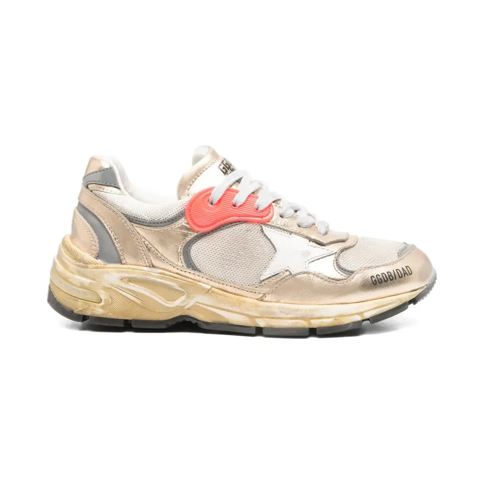 Golden Goose Dad-Star Sneakers im Metallic-Look – Nude (GWF00884F007461)