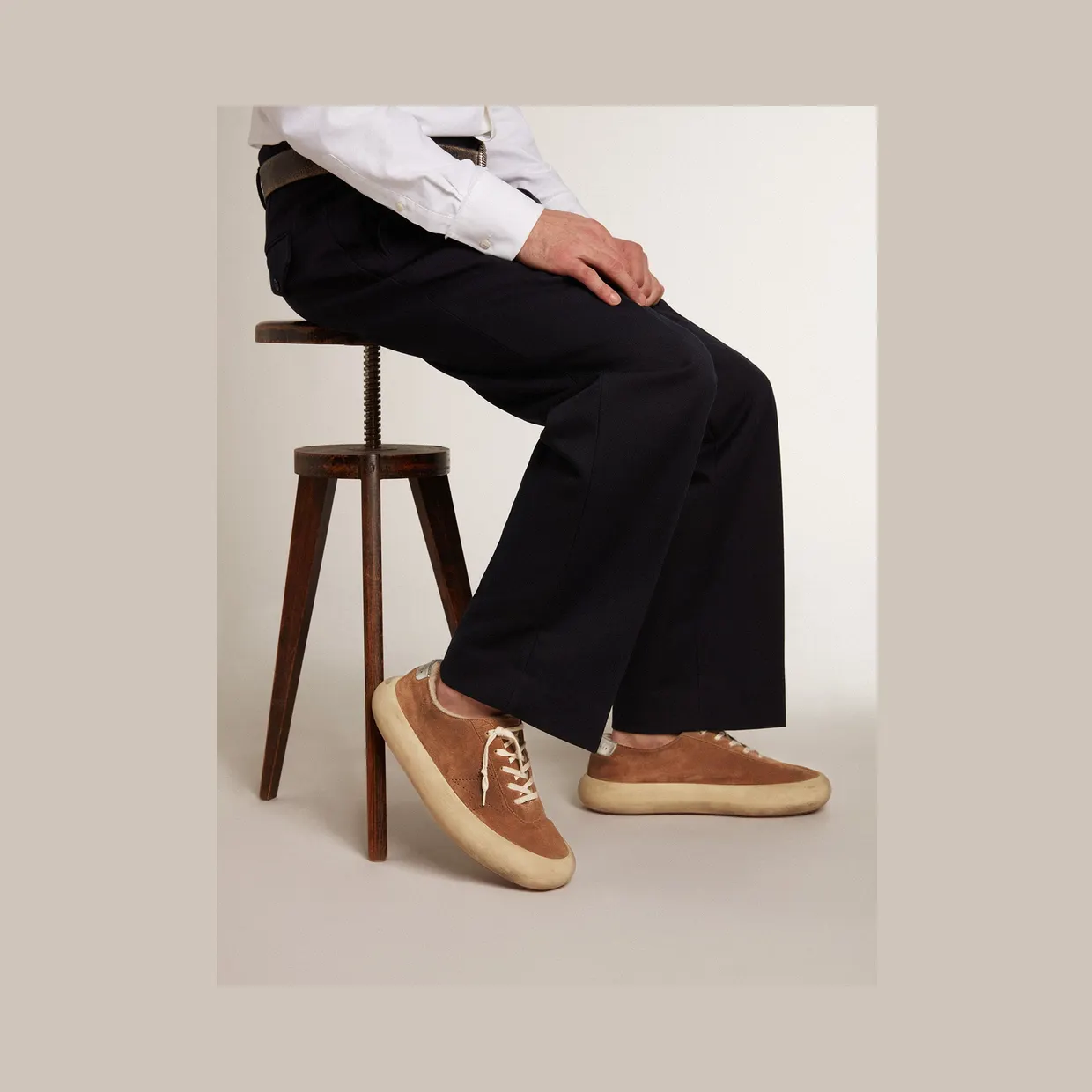 Golden Goose Space-Star In Tobacco-Colored Suede (GMF00376.F003327.15331) (3)