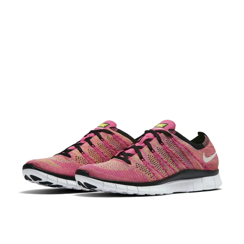 Nike Free Flyknit Pink Flash Pink Flash/Volt/Blue Glow (599459-600)
