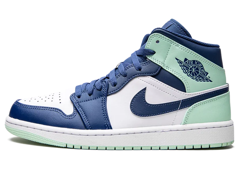 Jordan 1 Mid Blue Mint (GS) (554724-413)