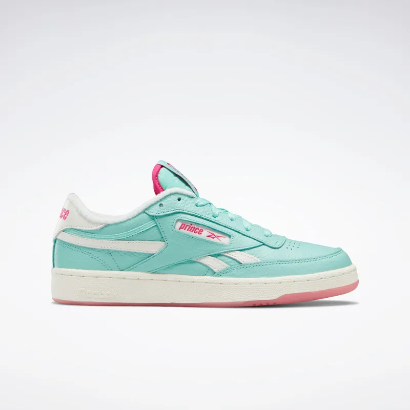 Reebok Prince Club C Revenge Shoes Semi Pixel Mint / Chalk / Rose Rage