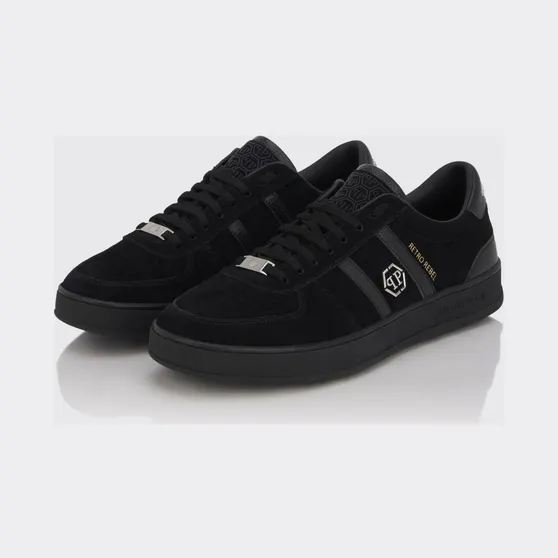 Philipp plein Retro Rebel Suede Sneakers Black (PAFSUSC0941PLE010N0202)
