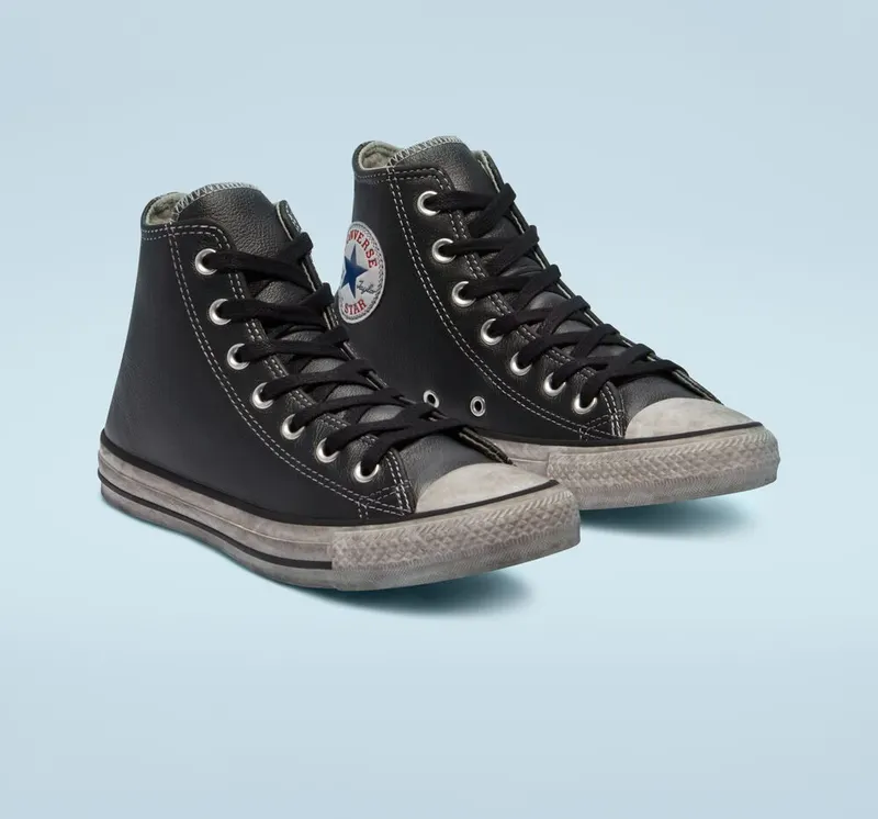 Converse Chuck Taylor All Star Vintage Leather Black/white/black (158575C)