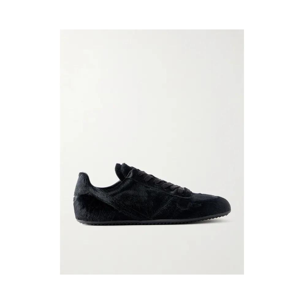 Rick Owens Minimal Sneaks Pony Hair Black (RU02F4889)