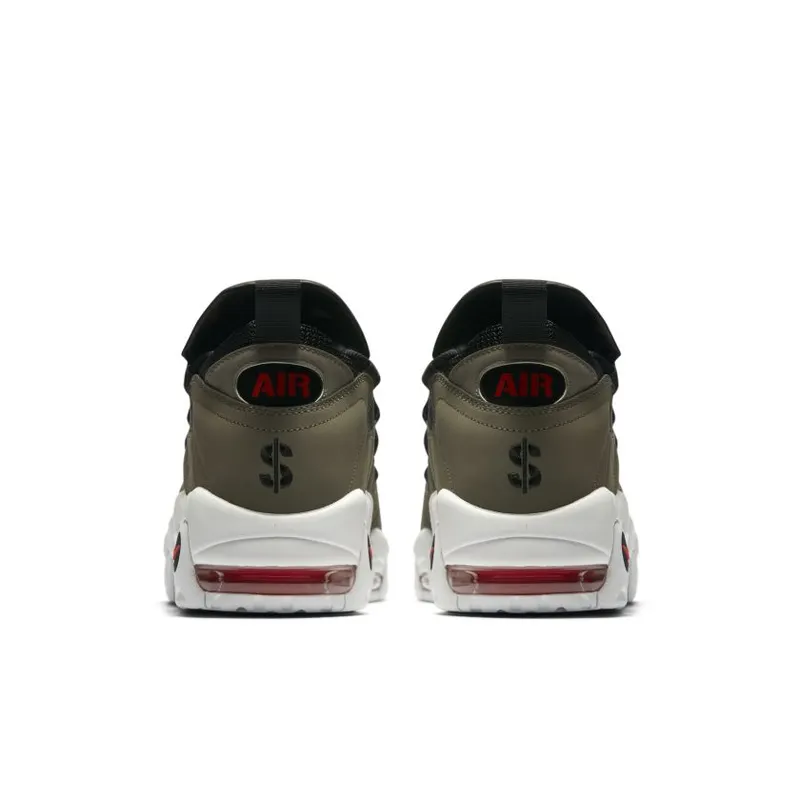 Nike Air More Money Medium Olive Medium Olive/Habanero Red-Summit White-Black (AJ2998-200)