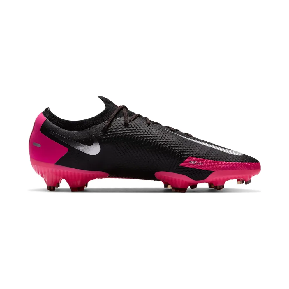 Nike Phantom GT Pro FG Black Pink Blast Black/Pink Blast-Metallic Silver (CK8451-006)