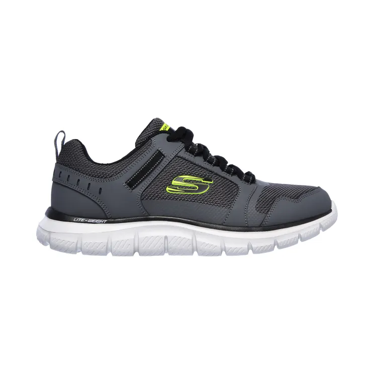 Skechers Track – Knockhill “Charcoal / Black” (232001CCBK)