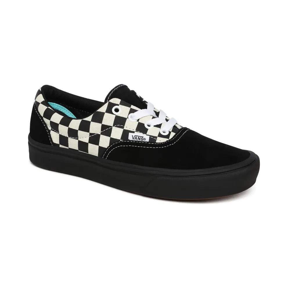 Vans Era ComfyCush ‘Mixed Media – Black Checker’ Antique White/Black (VN0A3WM917Q)