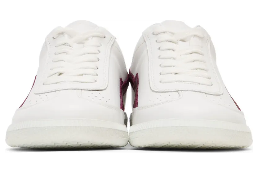 Isabel Marant White & Burgundy Bryce Sneakers (22PBK0029-22P075S) (2)