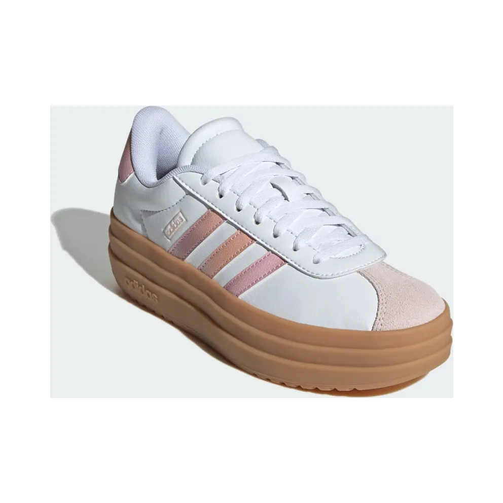 Adidas VL Court Bold Lifestyle Kids Cloud White / Powder Coral / Gum (JS0871)