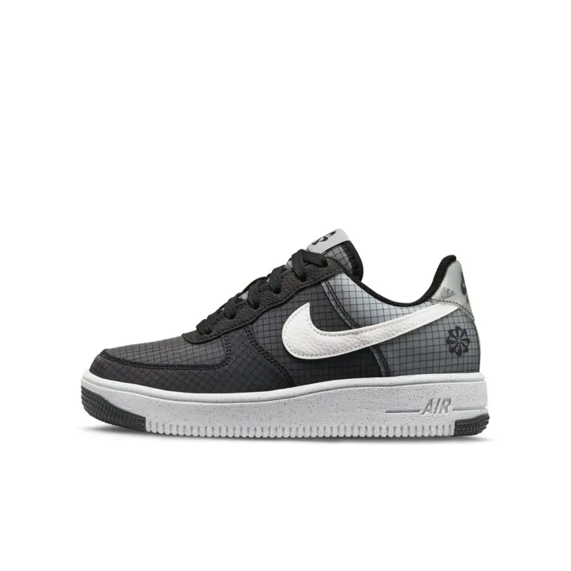 Nike Air Force 1 Crater Older Kids’ Black 50% Sustainable Materials (DC9326-001)