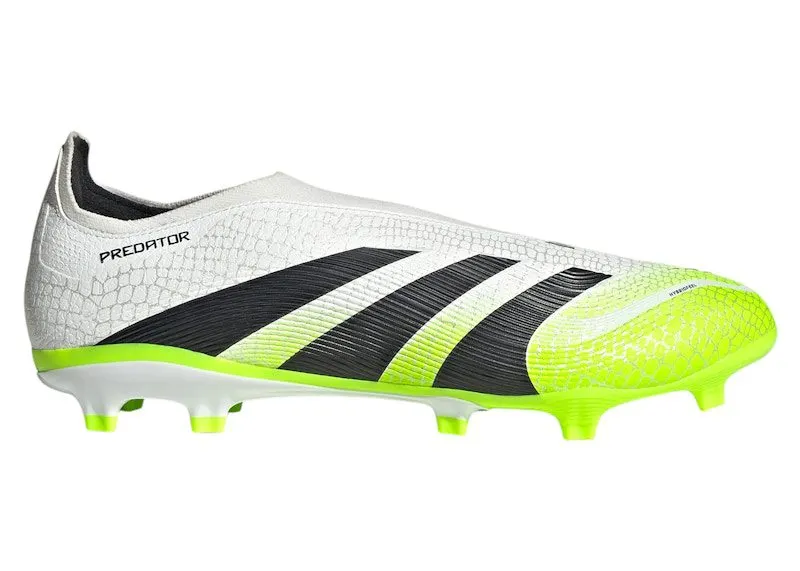 adidas Predator League Laceless FG/MG Cloud White Core Black Lucid Lemon (JI1169)