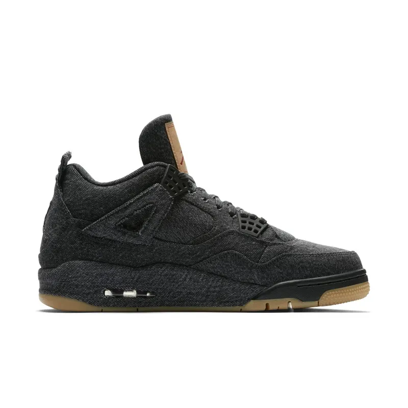Air Jordan x Levi’s Nike AJ IV 4 Denim Levis Black/Black (With Levis Tag) (2018) (AO2571-001)