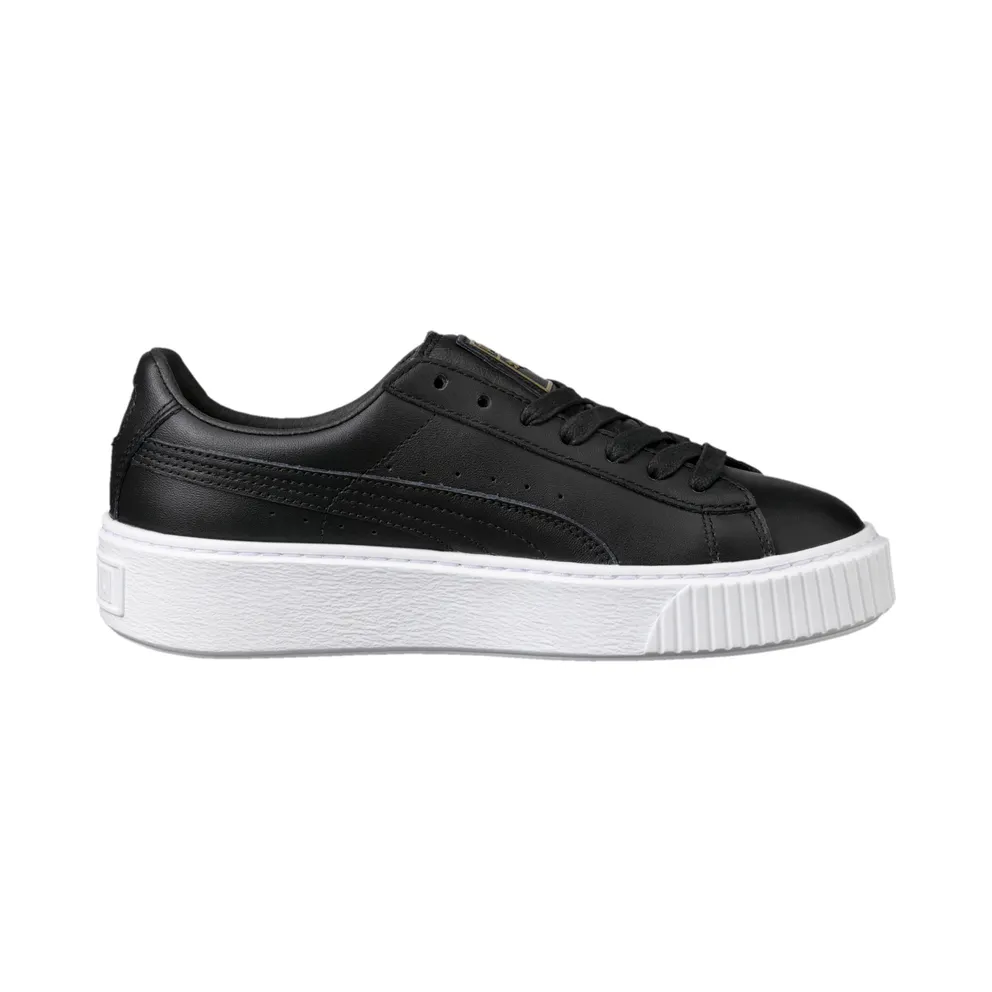 Puma Basket Platfrom Core Black (W) Puma Black/Gold (364040-03)
