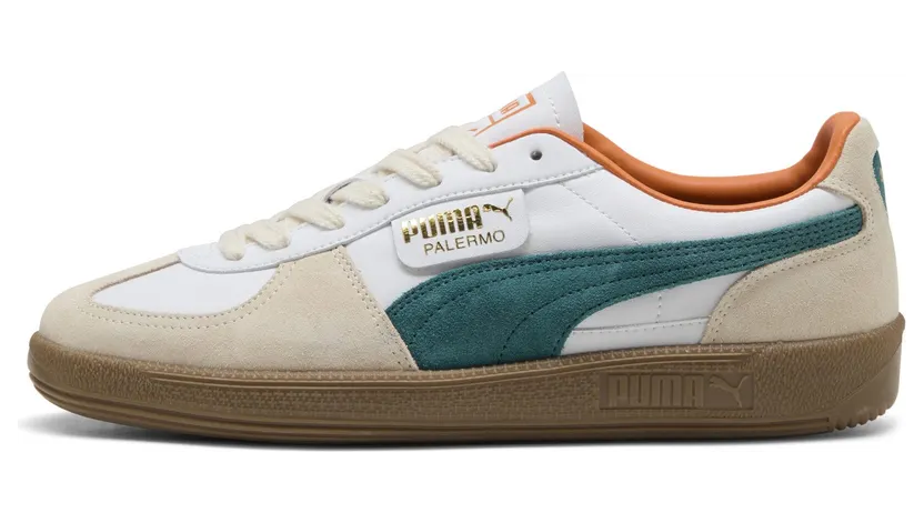 Puma Palermo “Puma White / Emerald Ice / Gum” (396464_26)