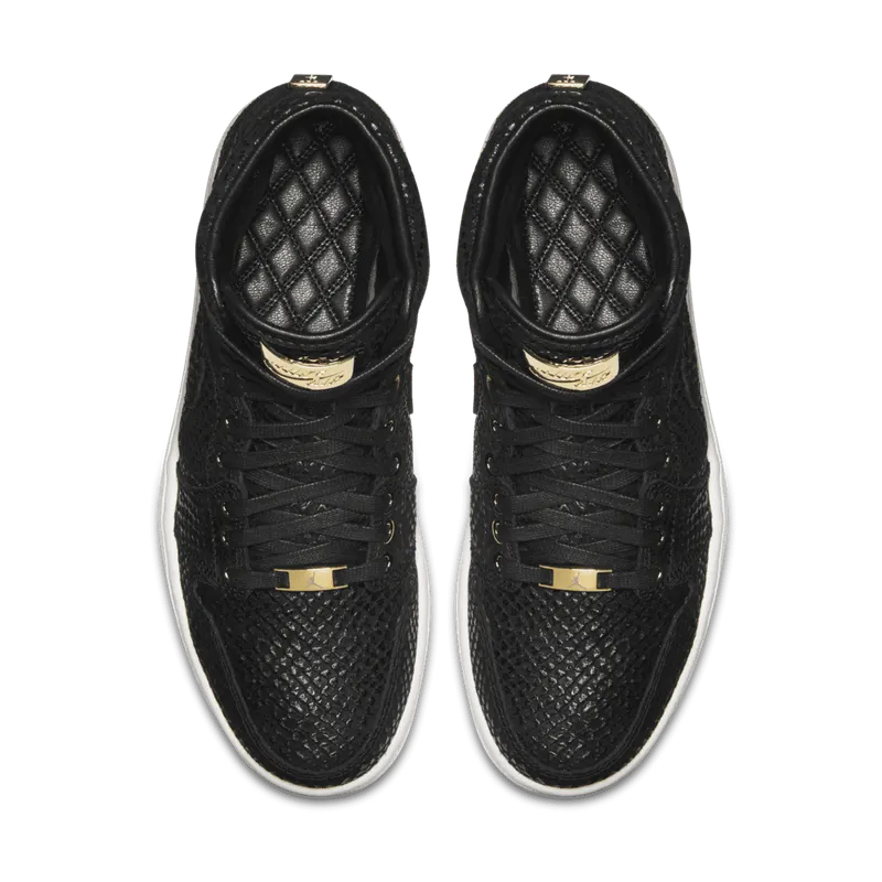Jordan 1 Retro Pinnacle Black Black/Metallic Gold-White (705075-030)