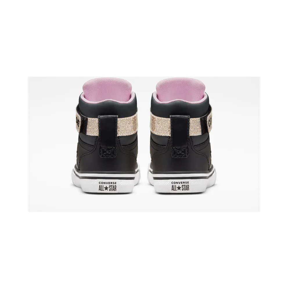 Converse Pro Blaze Strap Glitter Black/White/Gold (A01557C)