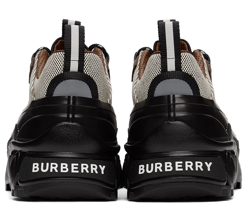 Burberry Black & White Canvas Arthur Sneakers (8038735) (4)