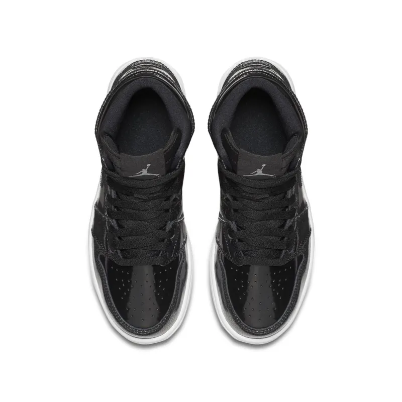 Jordan 1 Retro High Black Patent (GS) Black/Black-Anthracite-White (705300-017)