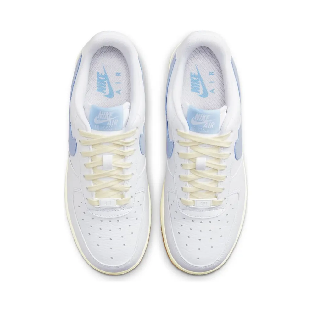 Nike Air Force 1 Low ’07 White Cobalt Bliss Gum “White / Alabaster / Coconut Milk / Cobalt Bliss” (FD9867-100)