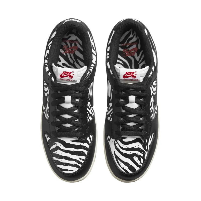 Nike SB Dunk Low Quartersnacks Zebra – “Black / White” (DM3510-001)