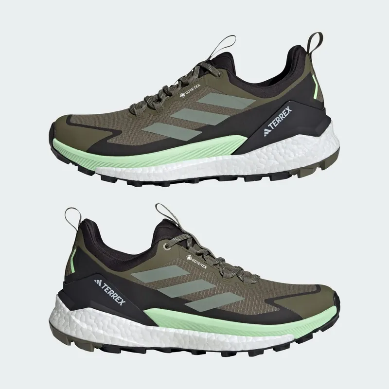 adidas Terrex Free Hiker 2.0 Low Gore-Tex Olive Strata Silver Green Core Black (IE5104)