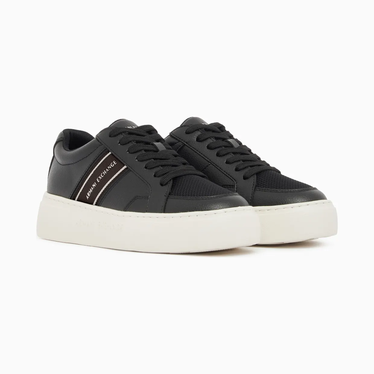 Armani Low Cut Sneakers With Mesh And Mini-Tumbled Finish (XW003066-AF27076-UC001) (2)