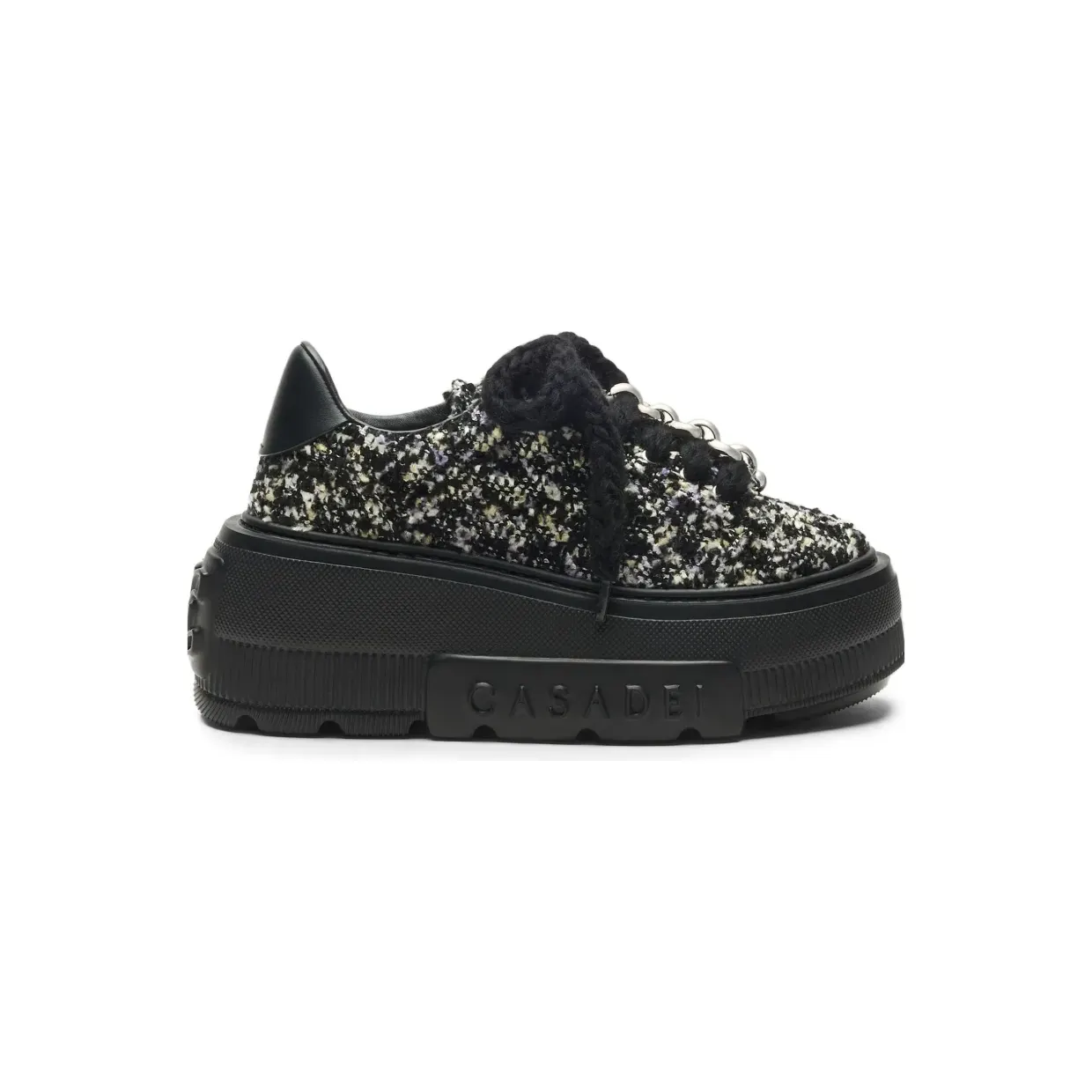 Casadei Nexus Buclé-Sneakers “Black” (2X125C070NC3091)