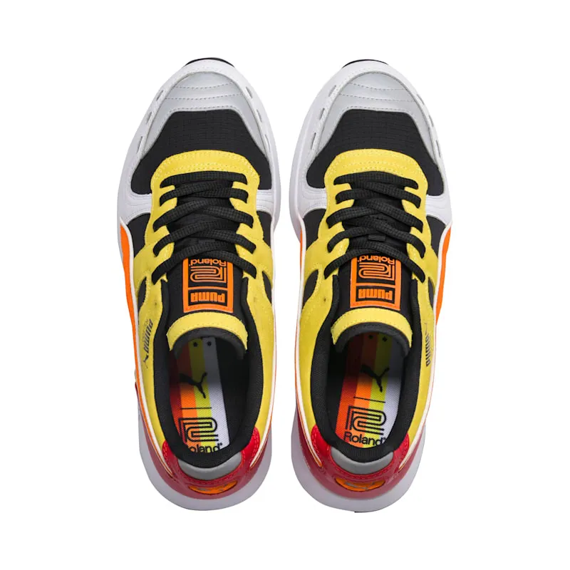 Puma RS-100 Roland Puma Black/Puma White-Vibrant Orange (368405-01)