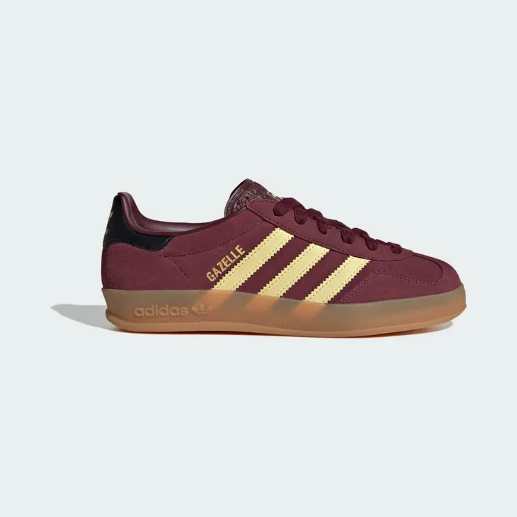 adidas Gazelle Indoor “Maroon / Almost Yellow / Gold Metallic” (KJ2291)