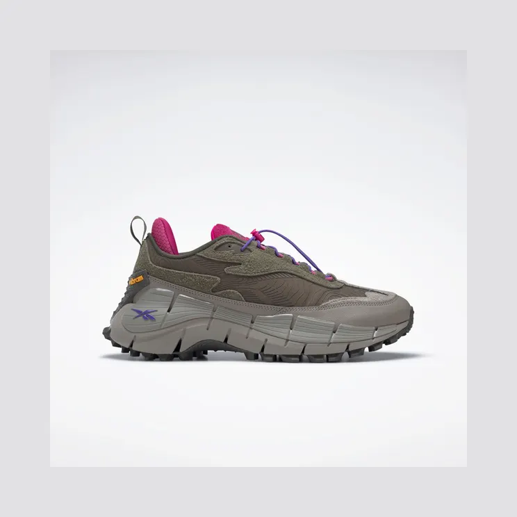 Reebok Zig Kinetica 2.5 Edge Army Green / Boulder Grey / Semi Proud Pink (HR1772)