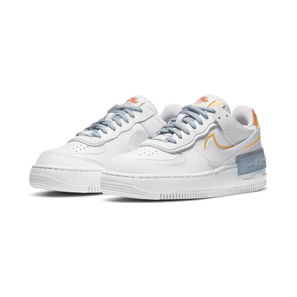 Nike Air Force 1 Shadow Kindness Day 2020 (W) White/Light Armory Blue Heather-Laser Orange-Summit White (DC2199-100)