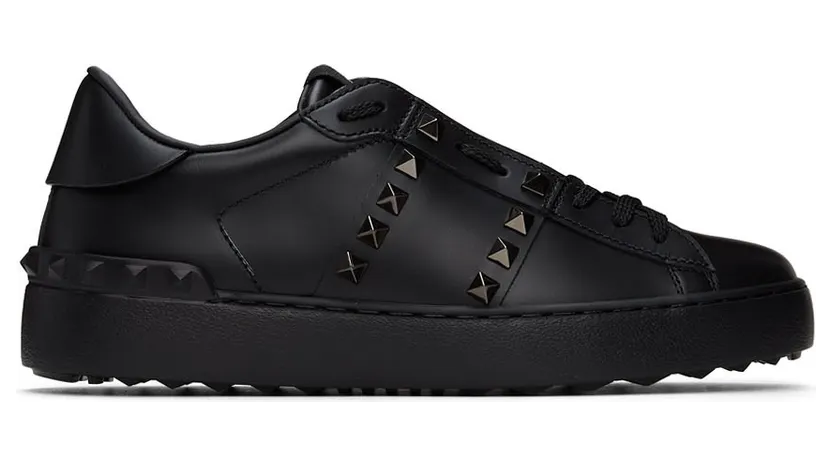 Valentino Garavani Black Rockstud Untitled Open Sneakers (WW2S0A01BXE)